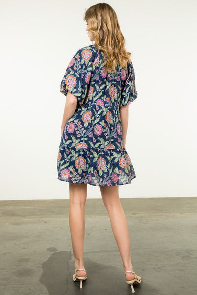 Marina Floral Tiered Dress
