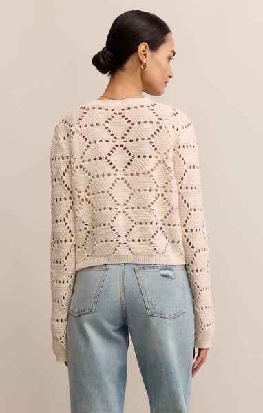 Rosalyn Diamond Knit Cardigan