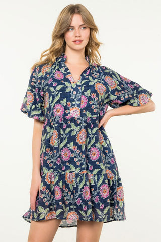 Marina Floral Tiered Dress