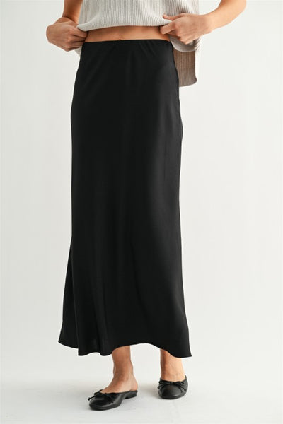 Satin Maxi Skirt - 2 Colors