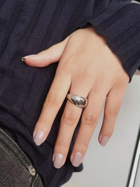 18K Gold Dipped Dome Ring