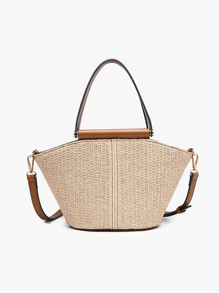 Raelynn Straw Mini Tote Bag