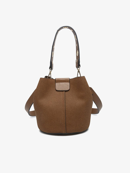 Farrah Vegan Suede Bucket Bag