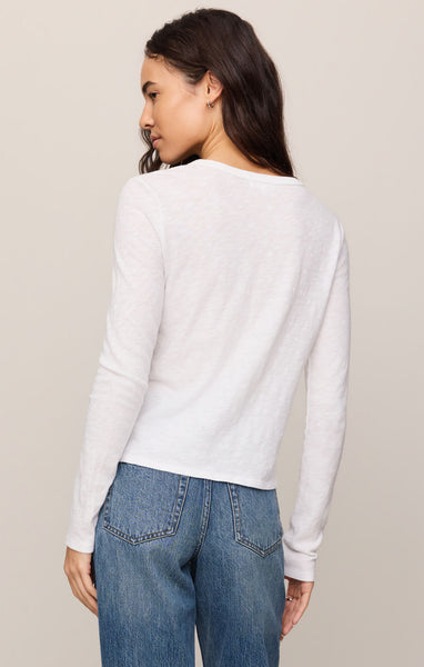 Junie Long Sleeve Cotton Tee - 2 Colors