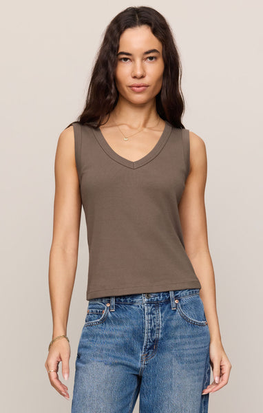 Ellie V-Neck Tank - 2 Colors