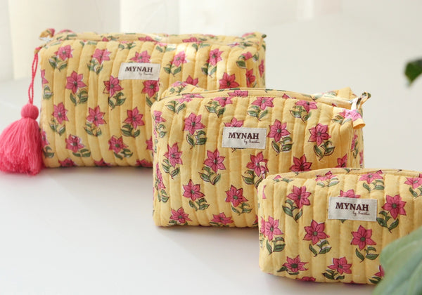 Handmade Travel Makeup Bag