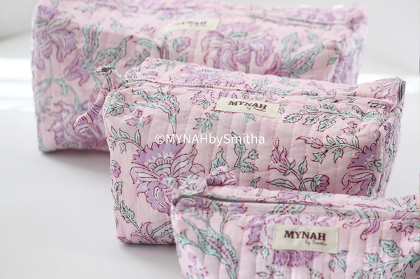 Handmade Travel Makeup Bag