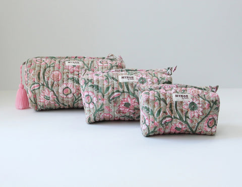 Handmade Travel Makeup Bag
