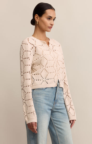 Rosalyn Diamond Knit Cardigan
