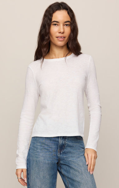 Junie Long Sleeve Cotton Tee - 2 Colors