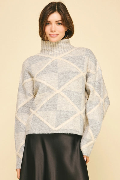 Ultrasoft Diamond Turtleneck