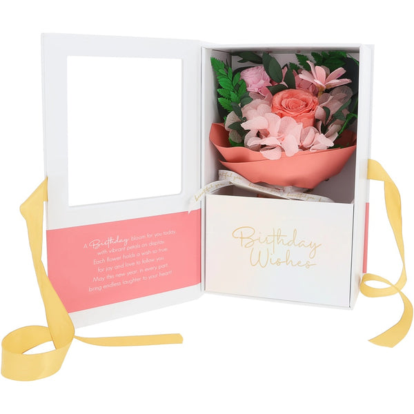 Birthday Wishes Preserved Floral Bouquet