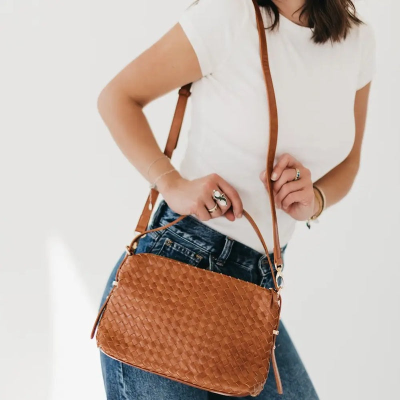 Basketweave Shoulder Bag