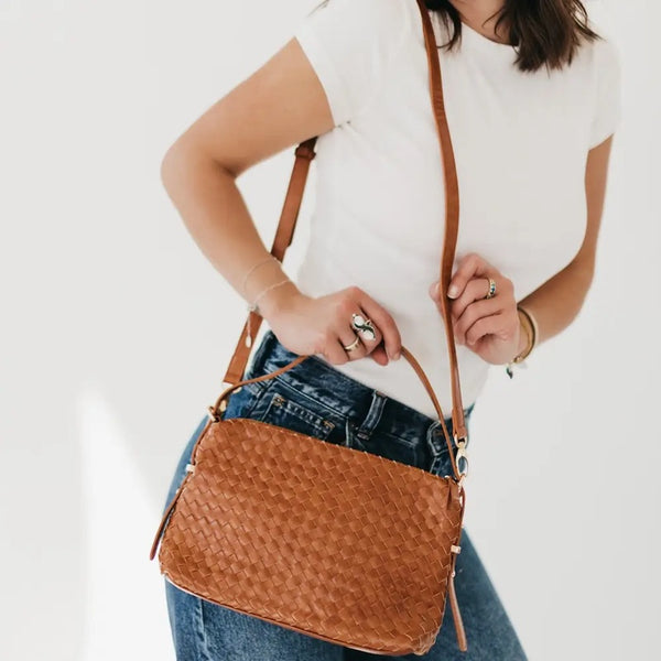 Basketweave Shoulder Bag