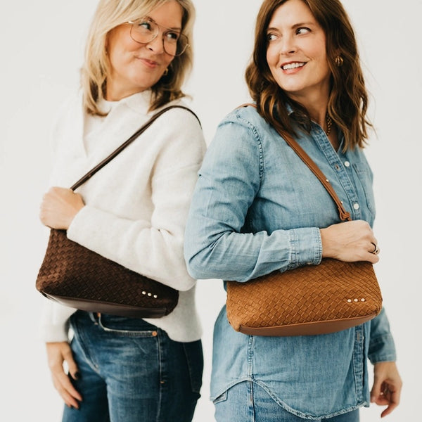 Harper Basketweave Shoulder Bag