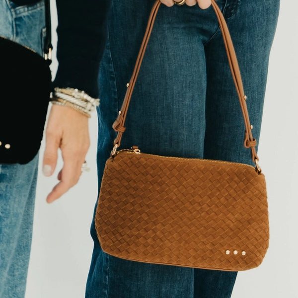 Harper Basketweave Shoulder Bag