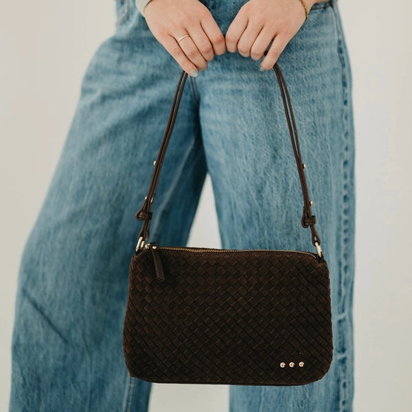 Harper Basketweave Shoulder Bag