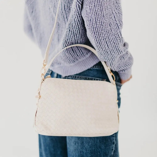 Basketweave Shoulder Bag