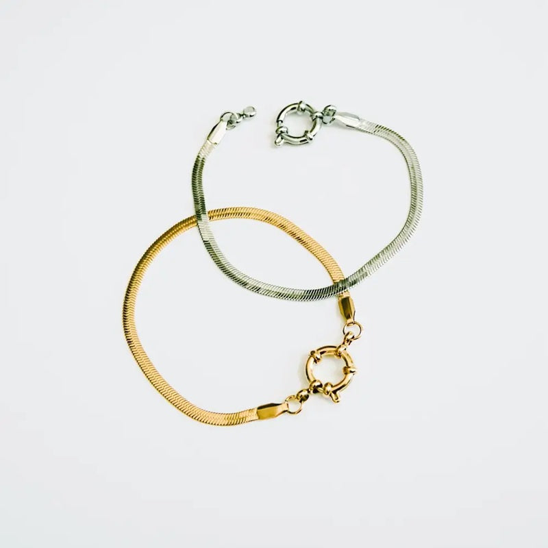 WATERPROOF Herringbone Chain Bracelet