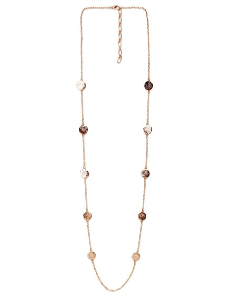 Textured Disc Necklace
