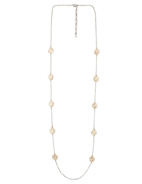 Textured Disc Necklace