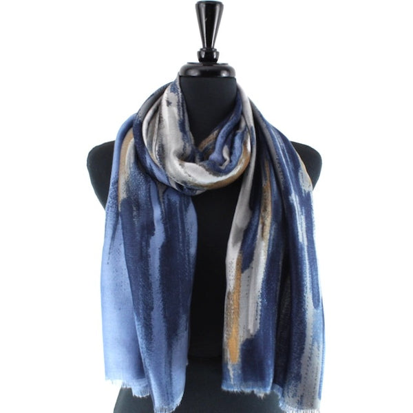 Abstract Stripe Scarf