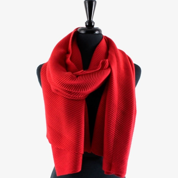 Modern Drape Pleated Scarf
