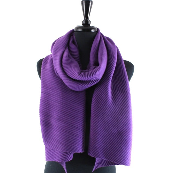 Modern Drape Pleated Scarf