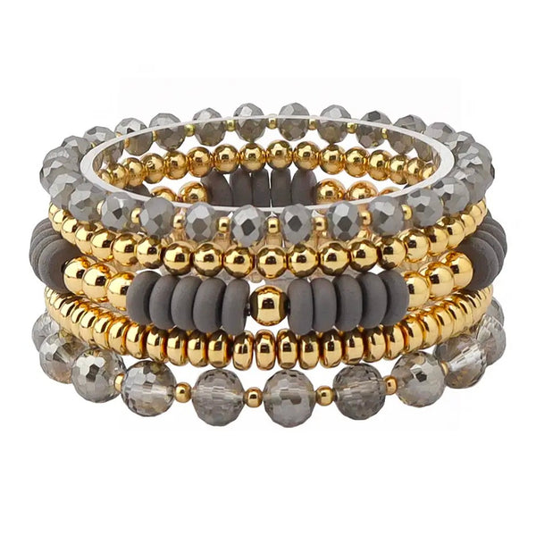 Mixed Bead Boho Bracelet Set