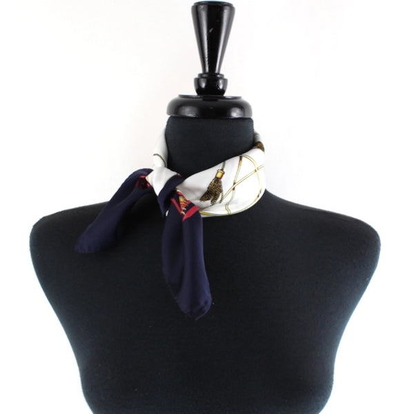 Tassel Print Square Scarf