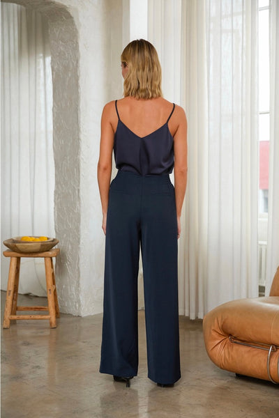 Pleated Wide Leg Pants