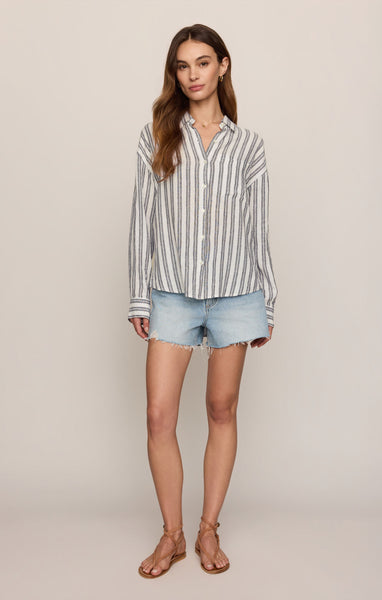The Perfect Striped Button Up Shirt