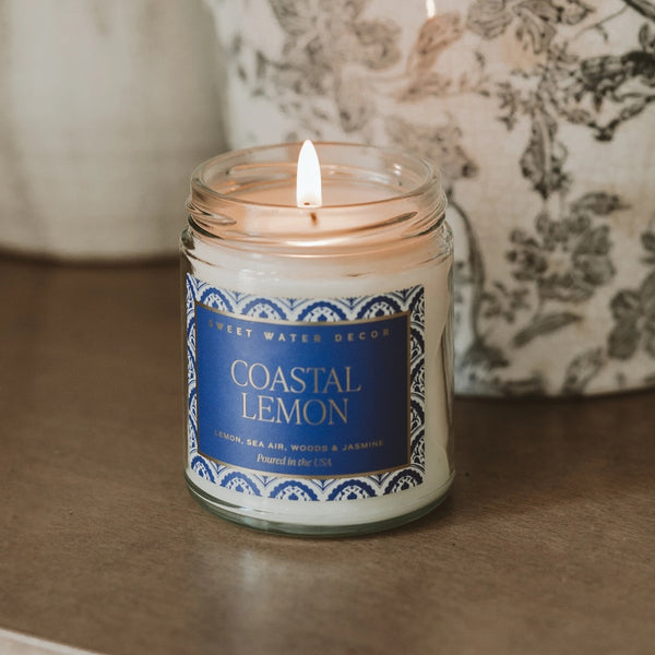 Coastal Lemon Mosaic Soy Candle