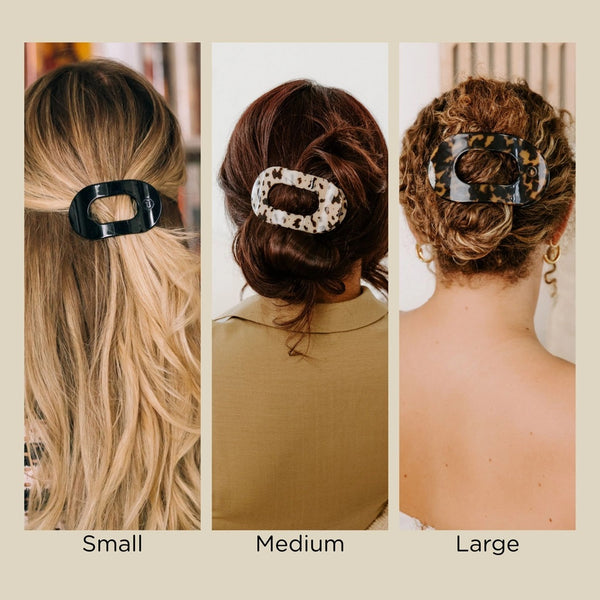 Teleties Flat Round Hair Clip - Large