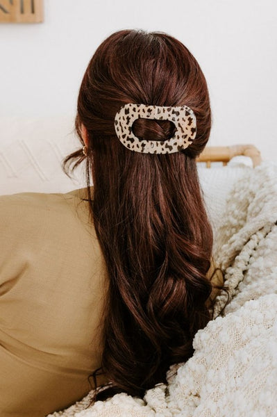 Teleties Flat Round Hair Clip - Large