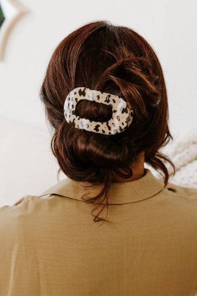 Teleties Flat Round Hair Clip - Medium