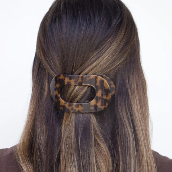 Teleties Flat Round Hair Clip - Medium