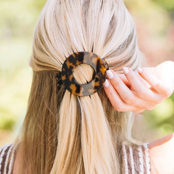 Teleties Flat Circle Hair Clip - Medium