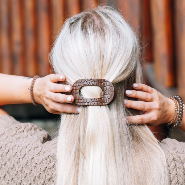 Teleties Flat Round Hair Clip - Small