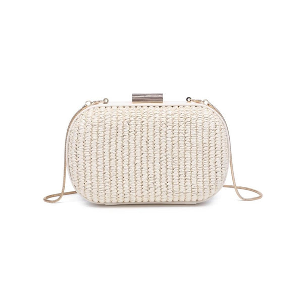 Alex Woven Raffia Clutch