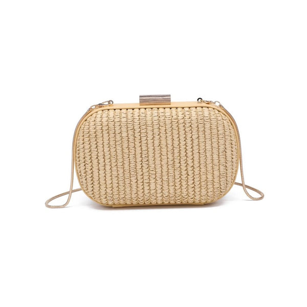Alex Woven Raffia Clutch