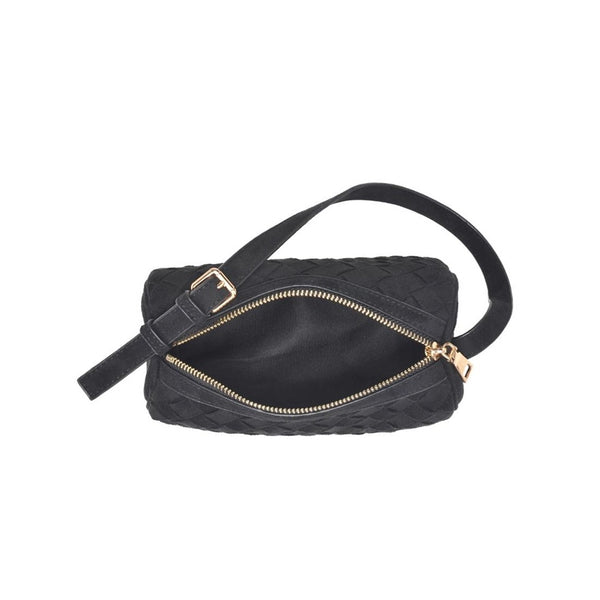 Rose Basketweave Handle Bag