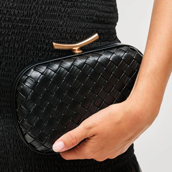 Allison Basketweave Clutch