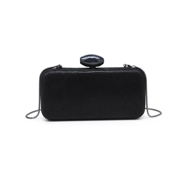 Dustin Faceted Stone Clutch