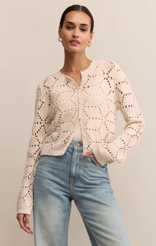 Rosalyn Diamond Knit Cardigan