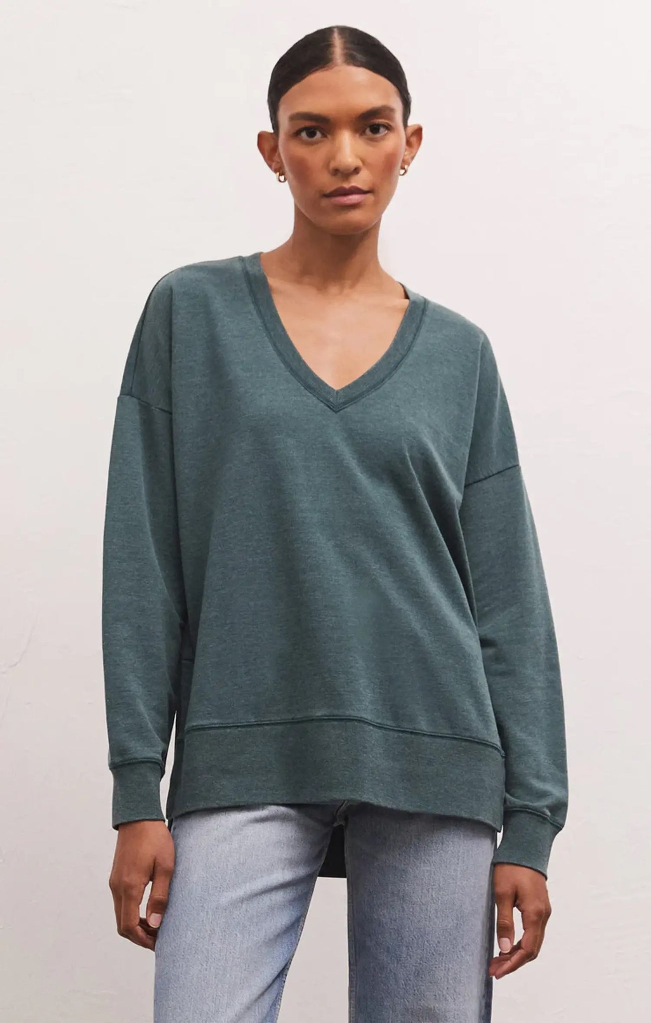 Modern V-Neck Weekender Top - 2 Colors