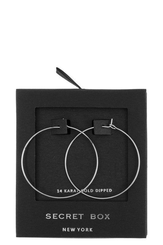 14K Gold Dipped Skinny Hoops