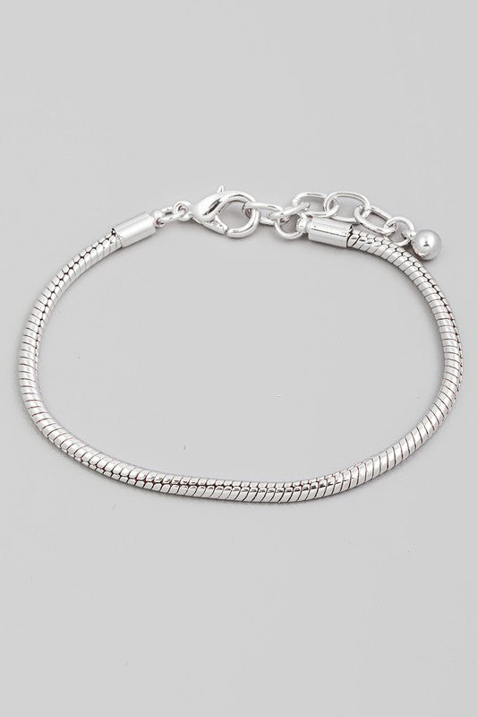 Round Snake Chain Bracelet