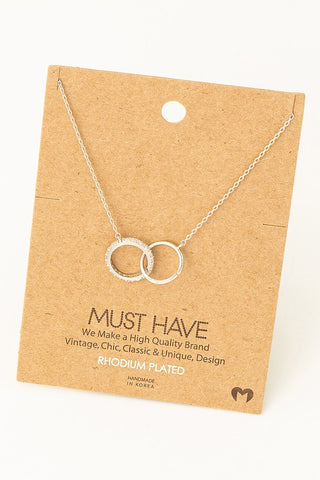 Gold Dipped Mixed Link Necklace
