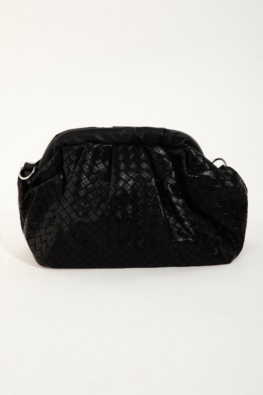 Basketweave Clutch Bag